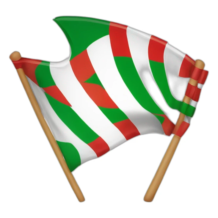Drapeau portugais écrasé par le trapèze francaus sticker