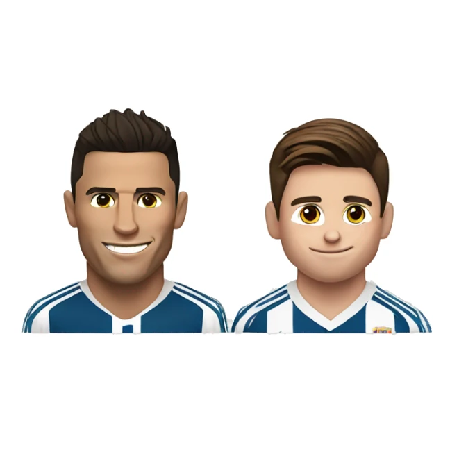Cristiano Ronaldo y Messi sticker