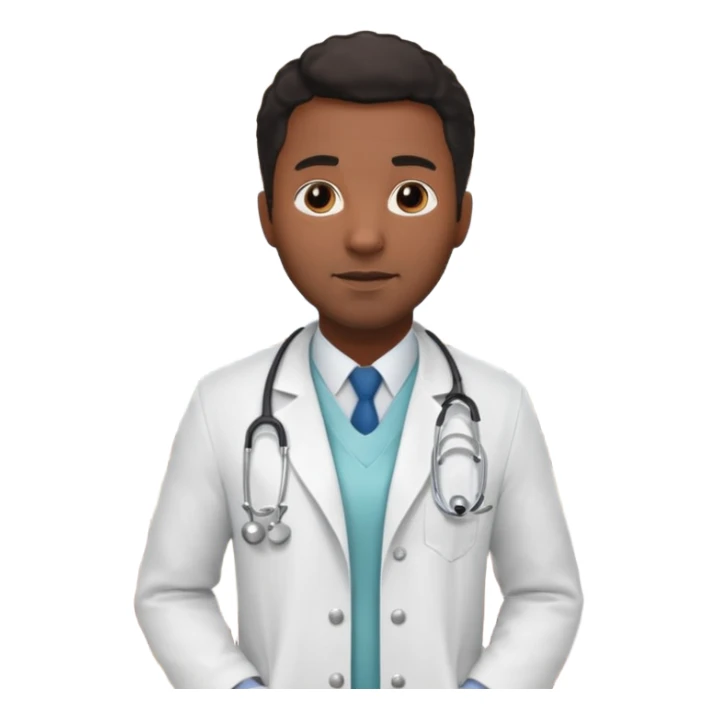 black male hotel doctor sticker