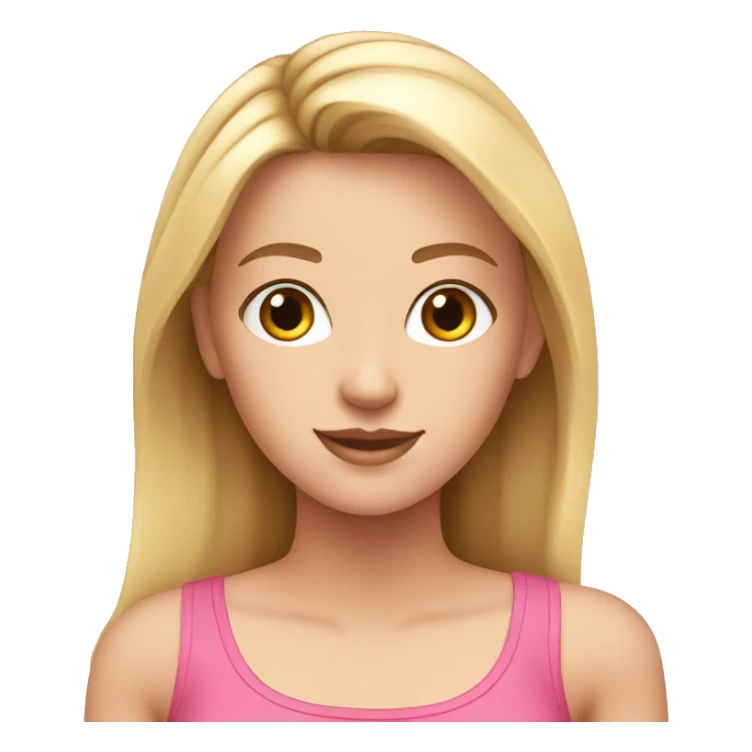 White girl in pink croptop sticker