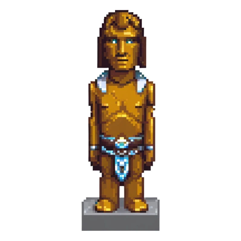 Moai statue with the face of Han Solo sticker