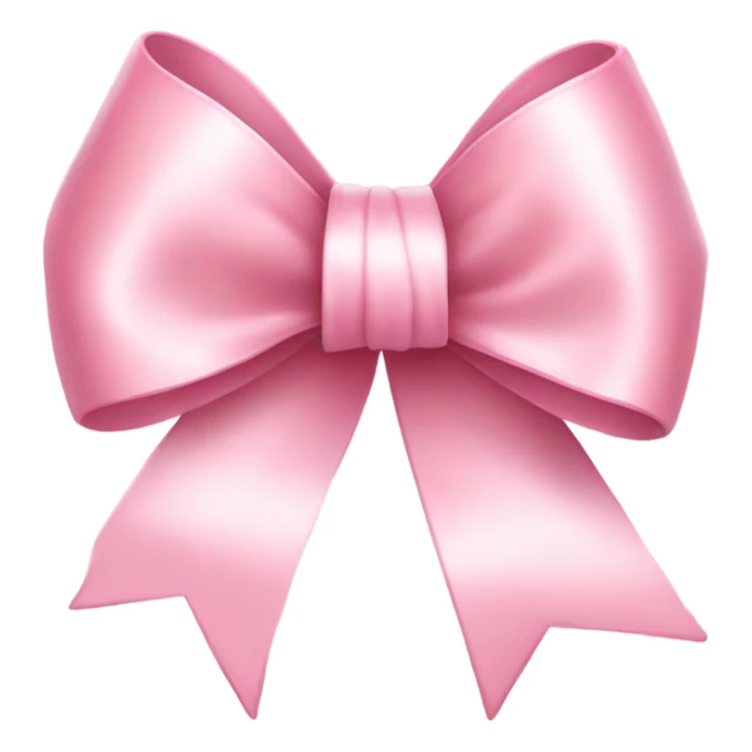 light pink ribbon bow sticker