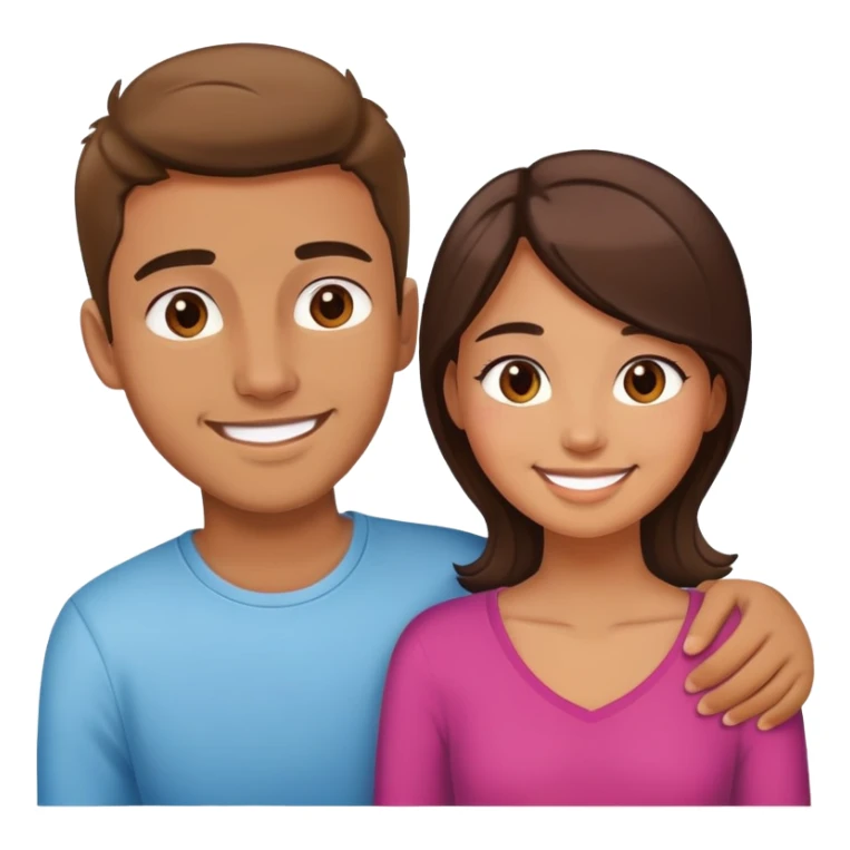 Girl with her boyfriend  sticker