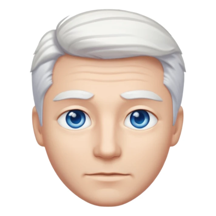 White-haired guy that looks and has beautiful blue eyes  sticker