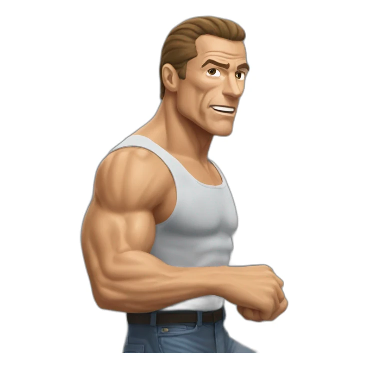 JEAN CLAUDE VAN DAMME dbalancing act sticker