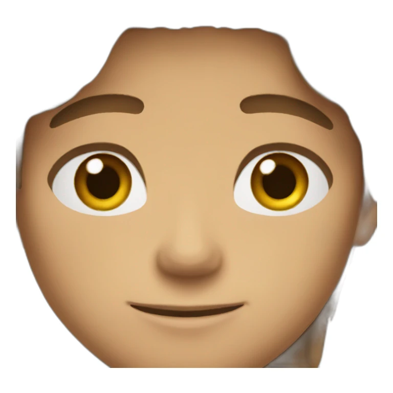 soccer boy brown long hair brown eyes sticker