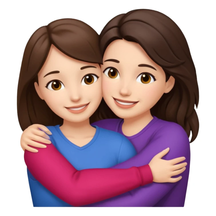 two women lying on top of each other wrapped around each other lying down both brunette  sticker