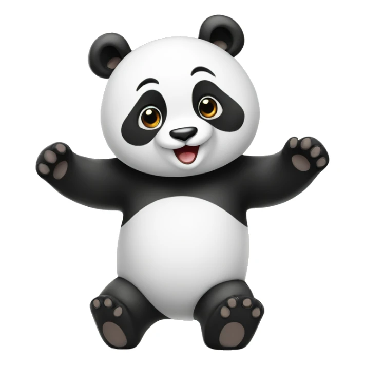 panda with the inscription "Hello" in Russian sticker