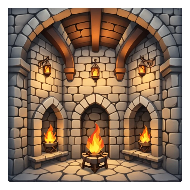 dungeon room in castle sticker