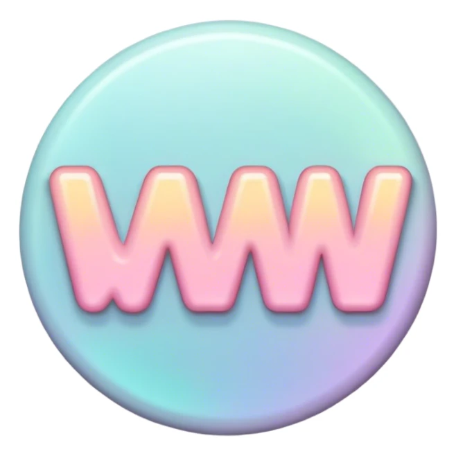 pastel sign say "wow" sticker