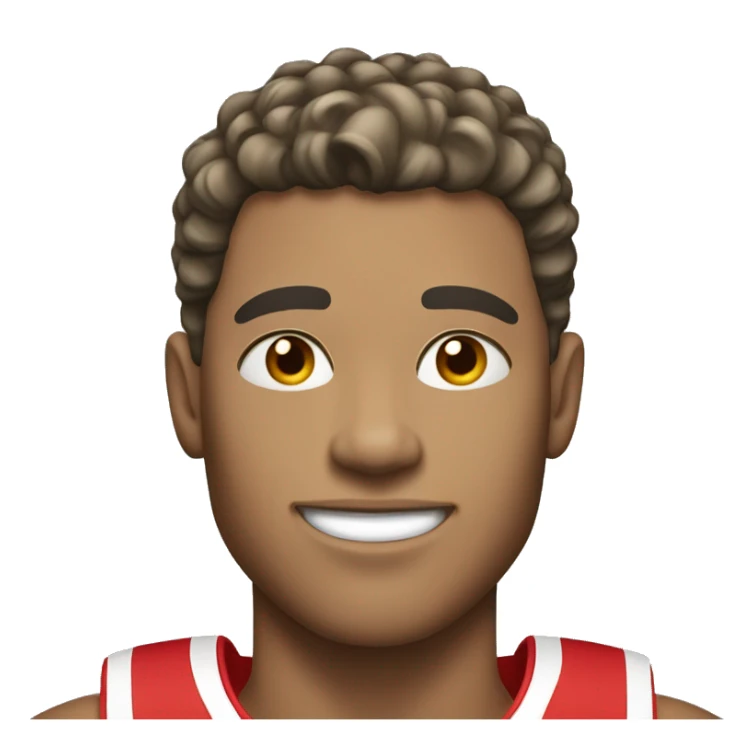 A light-skinned 21-year-old guy of athletic build with a hairstyle Crop sticker
