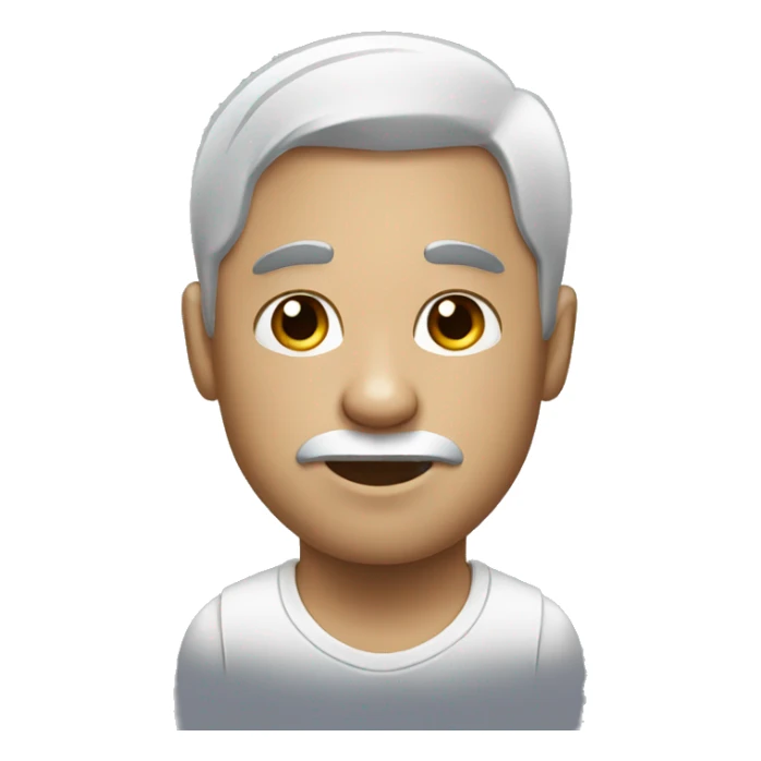 A man with a panda face wearing a shirt sticker