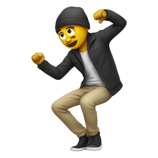 Personne qui fait un dab sticker