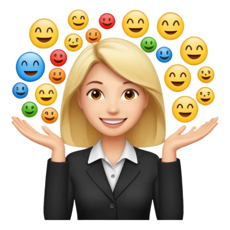crazy woman obssesed with organization and perfectionist with multiple hands
more dinamic emoji  sticker