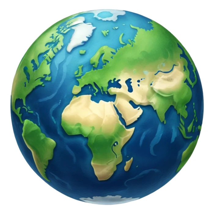 realistic earth sticker