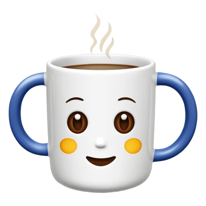 white coffee mug, restrained classic style, minimalism, no emojis or faces sticker