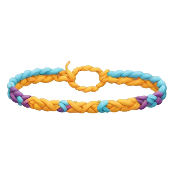 A friendship bracelet with “2 days “ on it sticker