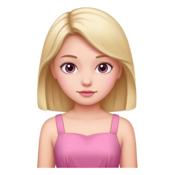 Ok mañana Una chica está vestida de rosa sticker