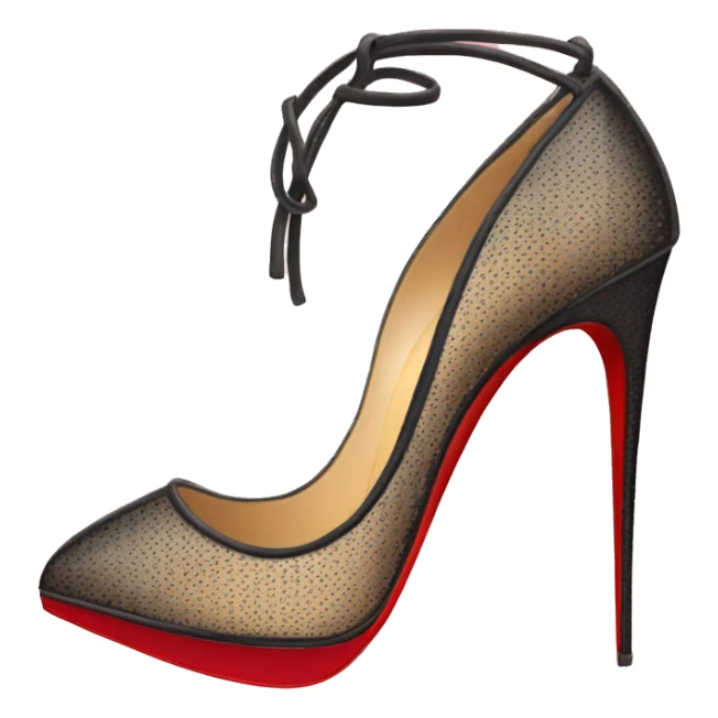 create a pair of louboutin heels sticker