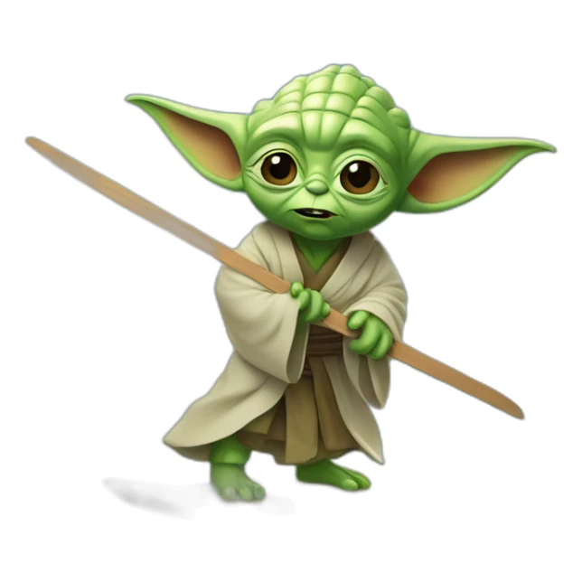 Yoda qui fait du surf sticker
