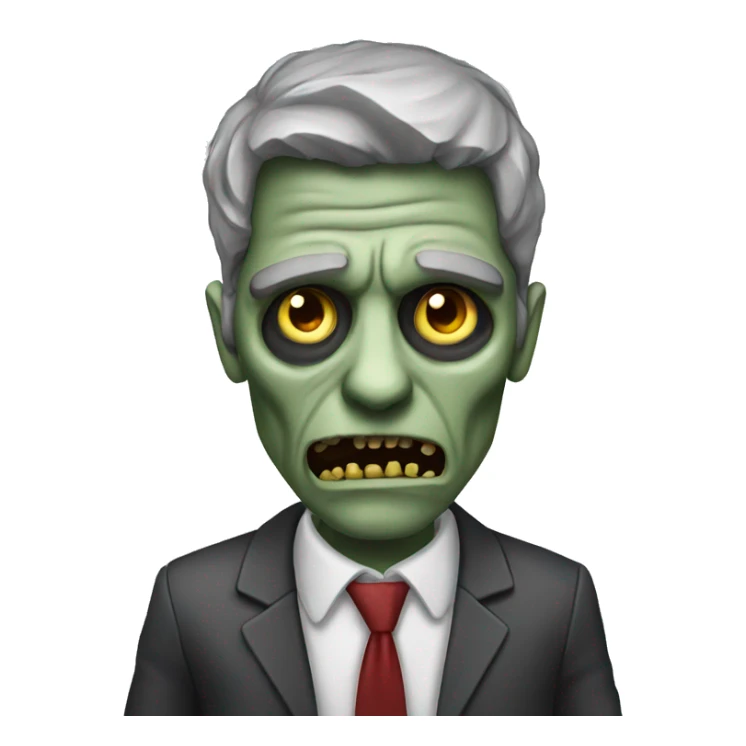 corporate zombie sticker