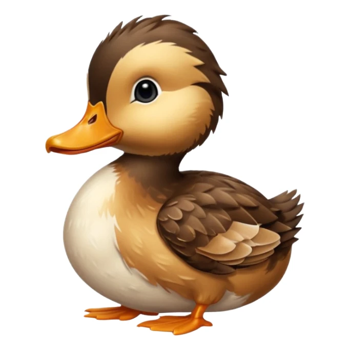 baby Northern Shoveller duck sticker