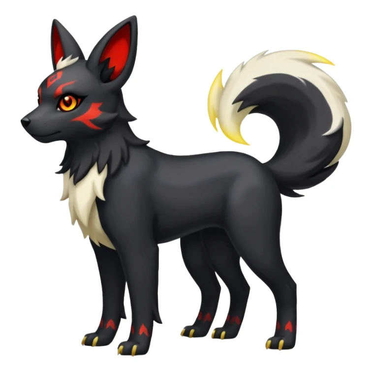  Absol-Houndour-Umbreon-fusion (full body) sticker