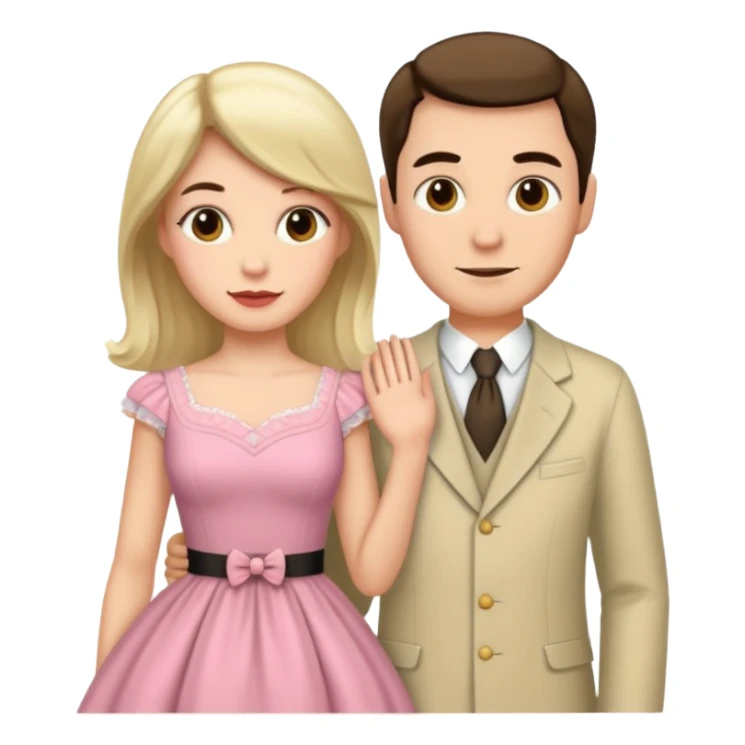 male getting sissified by his smug wife sticker