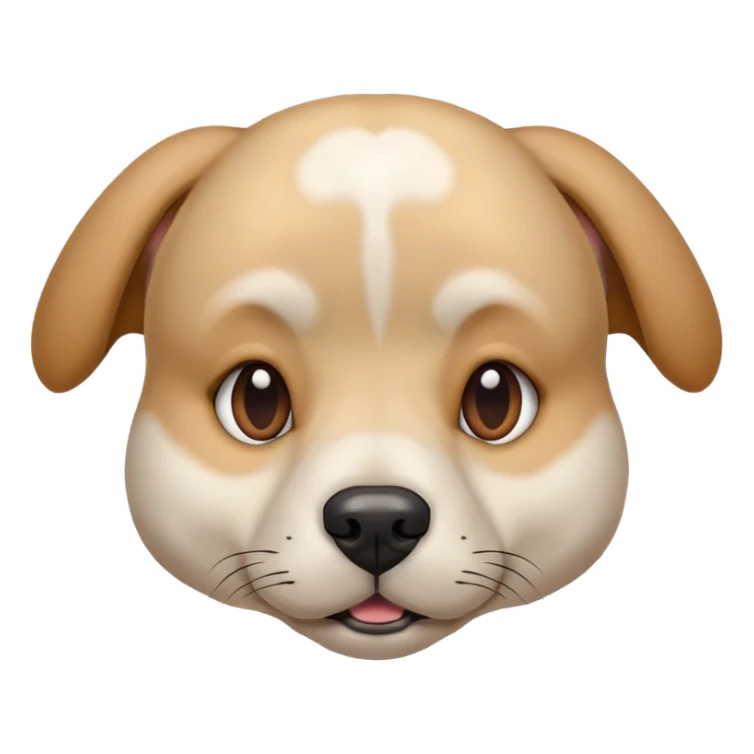 dogs head with the body of a human sticker