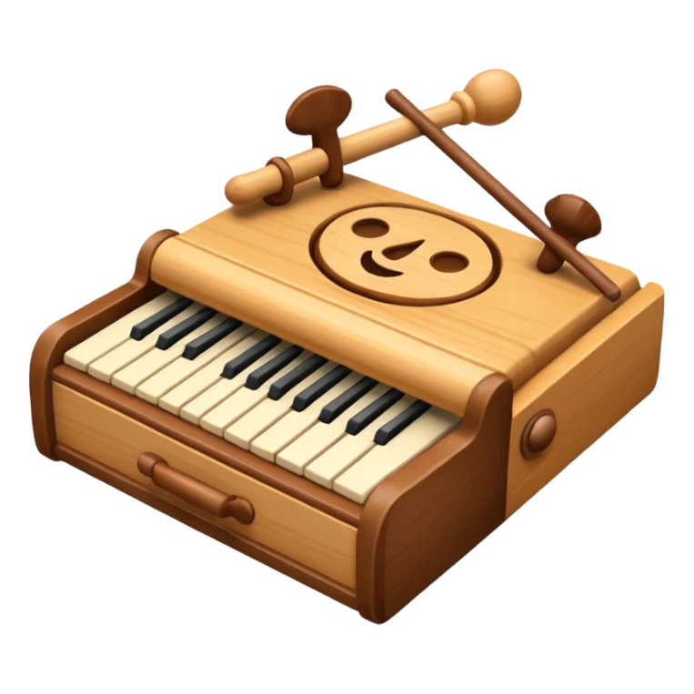 wooden instument toy sticker