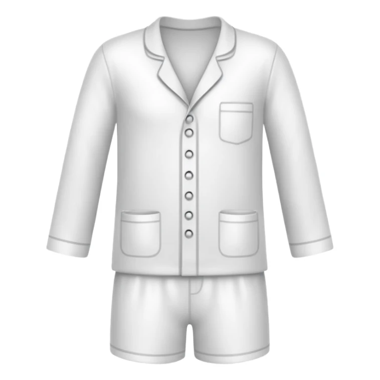 White pajamas no person wearing them sticker