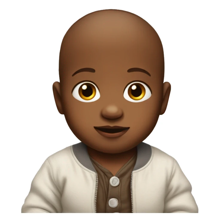 realistic baby in casual setting sticker