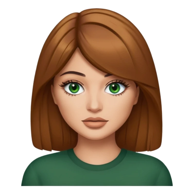 Kylie Jenner light brown hair green eyes sticker