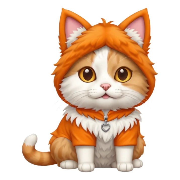 a cat that has a dog costume on sticker