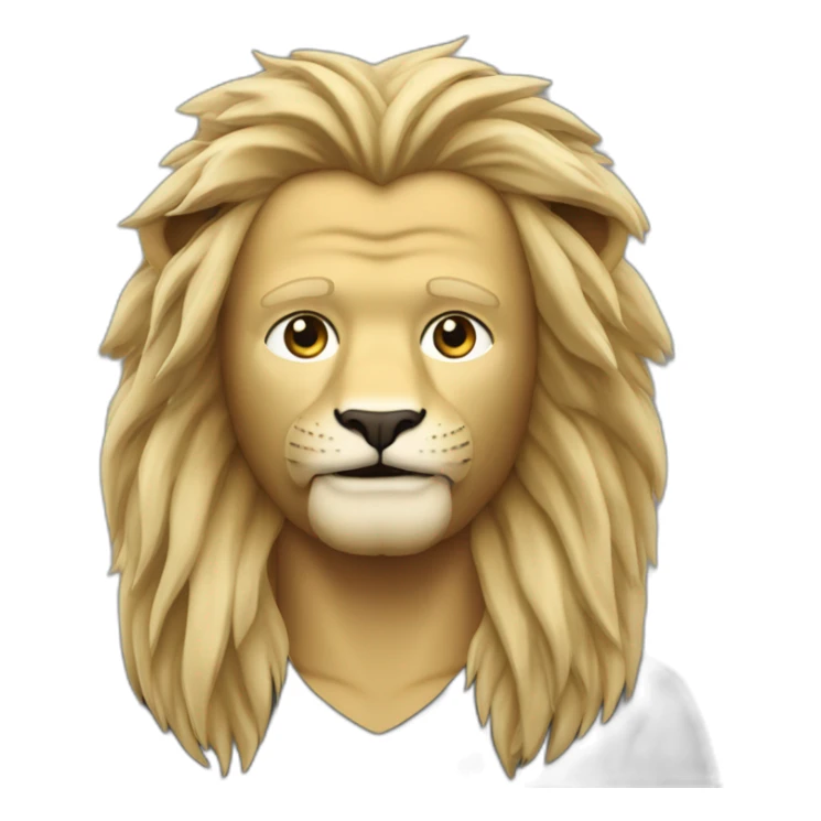 erling braut haaland as a lion sticker