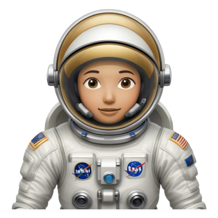 Cinematic Realistic Astronaut visor down hiding face– A highly detailed depiction of an astronaut in a state-of-the-art space suit, floating weightlessly in the vast expanse of space. The reflective visor hides the face so we do not see the astronauts face, while intricate suit details and soft lighting create an immersive sense of realism. sticker