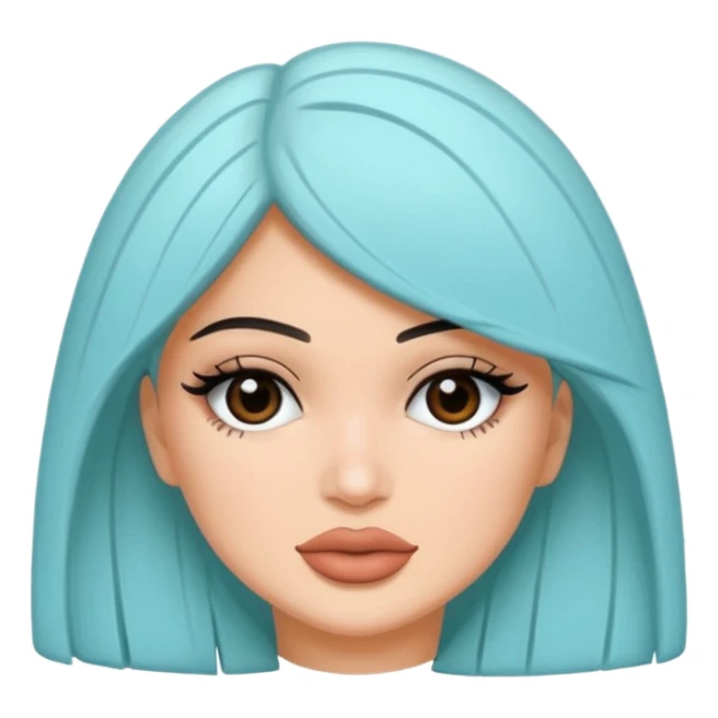 Kyile Jenner beyaz tenli ve düz baddy sticker