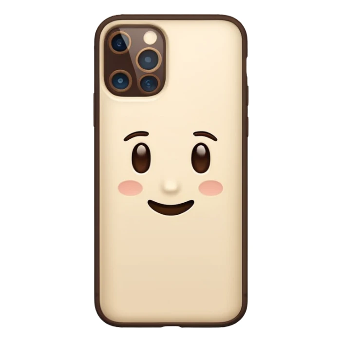 Iphone 16 Pro Color Cream and dark brown sticker