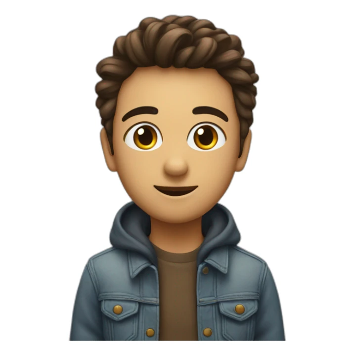 M et G dans un cœur sticker