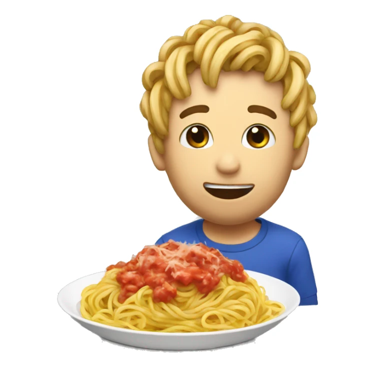 YouTube squeezie eat spaghetti  sticker