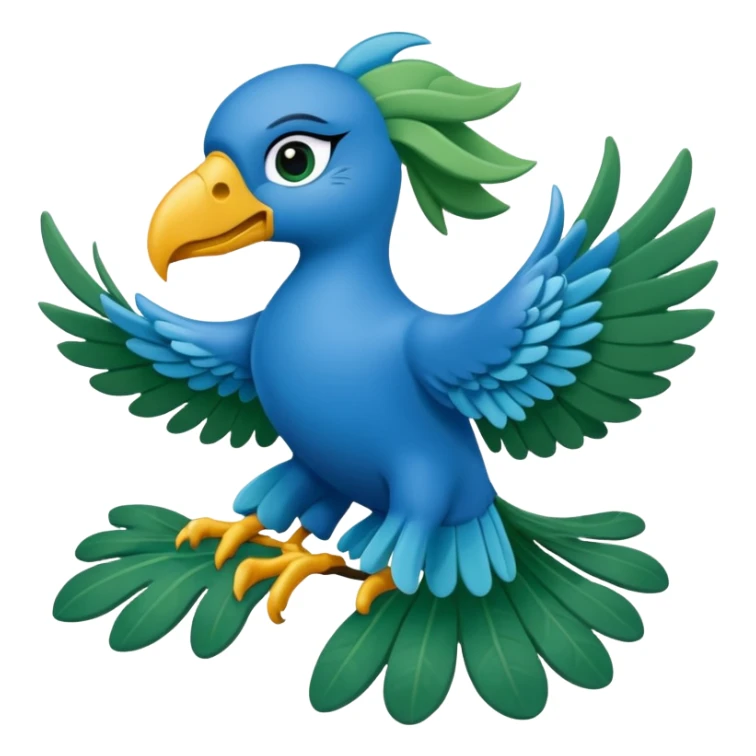 araras azuis no estilo das araras azuis blue e jade do filme rio sticker