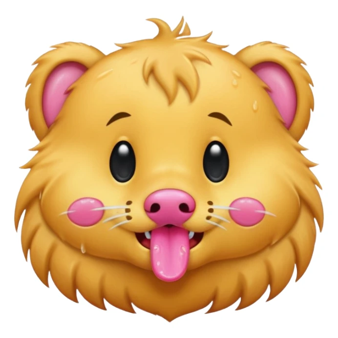 animal wiping its nose sticker