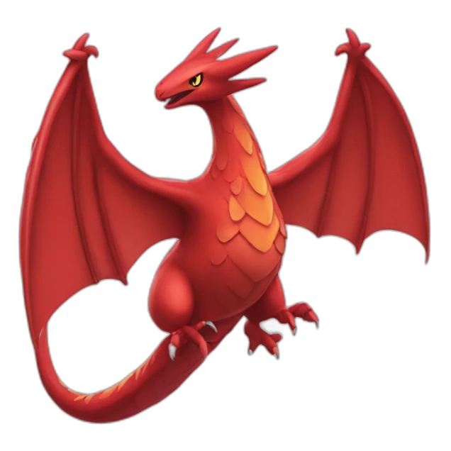 red Drangonair the pokemon with wings sticker