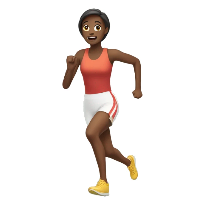 woman sprinting emoji sticker