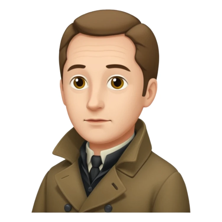 Johann Gottlieb Fichte three-quarter view sticker