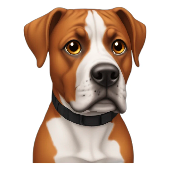 Staffordshire terror orange brown with black nose no white sticker