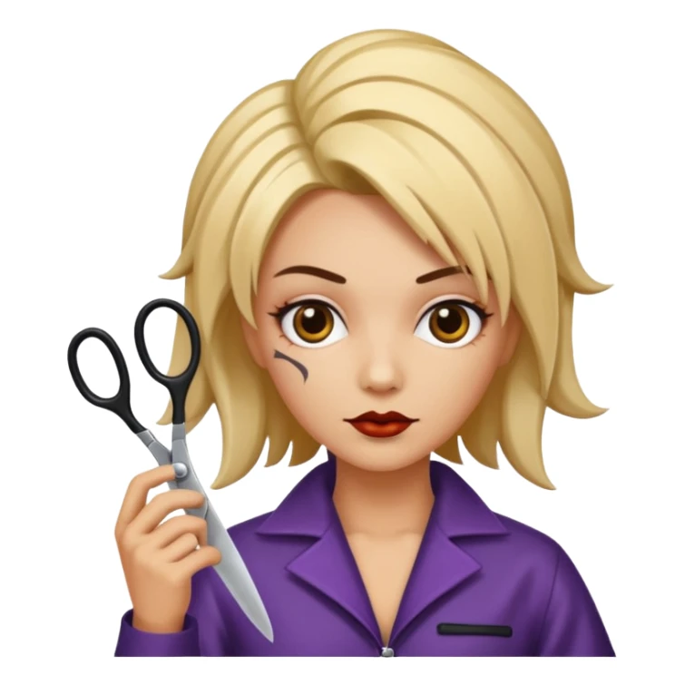 hairdressers nightmare halloween sticker