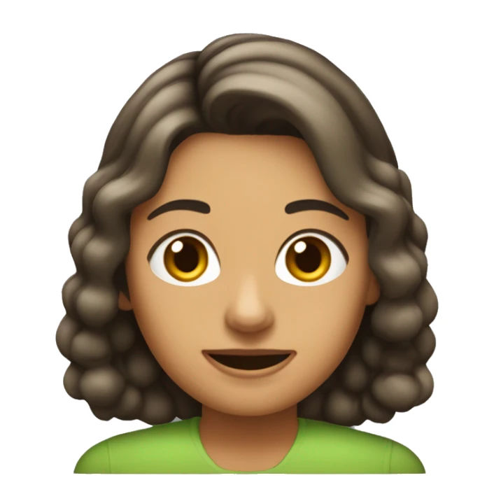 Una mujer quimica de pelo corto castaño con espejuelos sticker