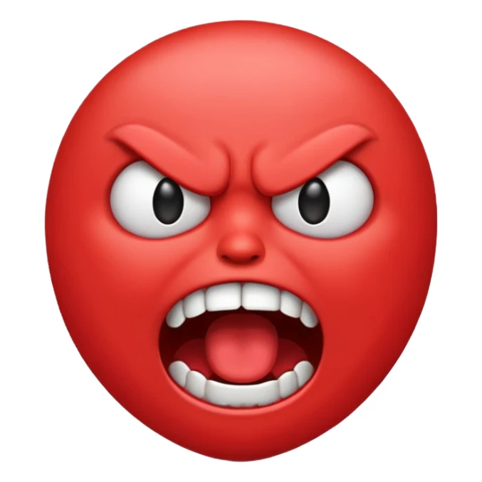 gum tsion emoji very not nice rude shouting ragebaiter sticker