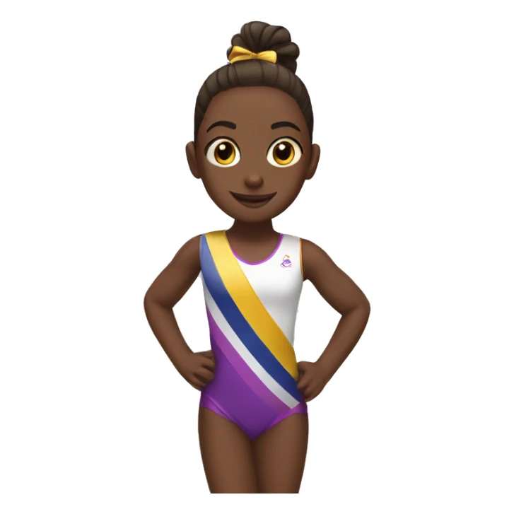 girl on a gymnastics sash sticker